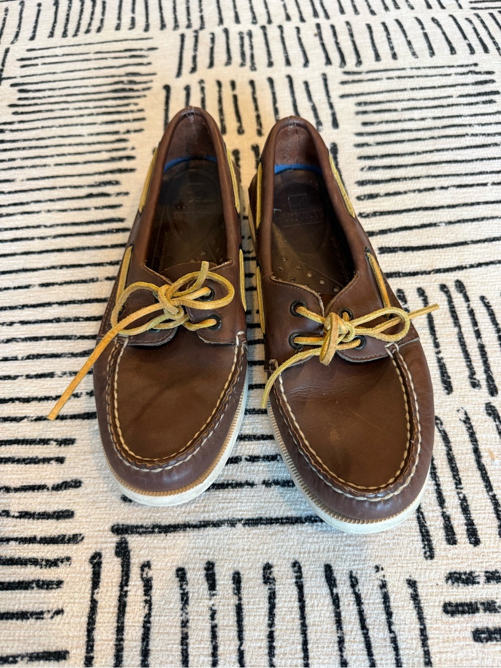 Sperry Top-Sider Men's 7M Authentic Original Brown Leather Boat Shoes 2965306
